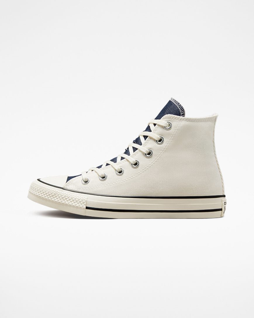 Tenisky Vysoke Converse Chuck Taylor All Star Denim Damske Béžové Námornícka Modrá Olivovo Zelená | SK DRKCA0